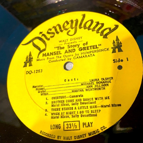 WALT DISNEY DISNEYLAND VTG 1964 THE STORY OF HANSEL AND GRETEL VINYL RECORD LP - Picture 8 of 13